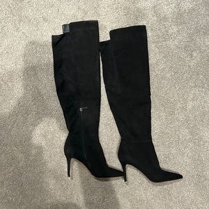 Jessica Simpson Amriena black suede over the knee boots. Size 6